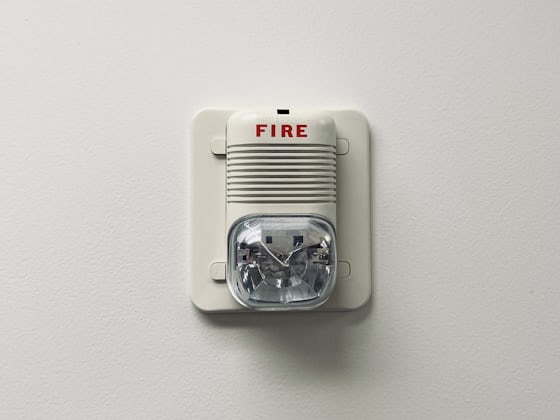 Fire alarm sounder checked during an assessment
